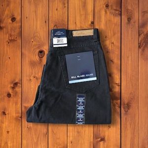 BILL BLASS Jeans Easy Fit Black Straight Leg